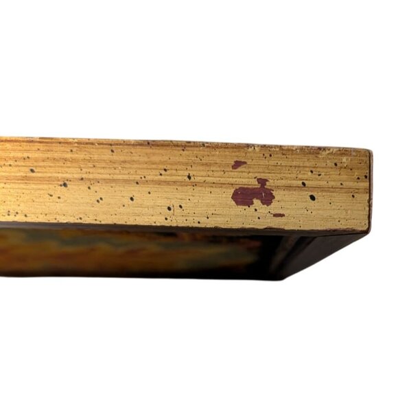 Vintage WonderArt "Foliage" Framed Needlepoint Fall Maple leaf Halloween - Picture 3 of 16